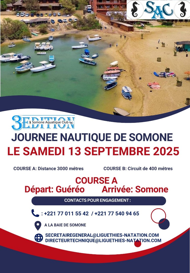 3e édition de la journée nautique de Somone prévue le samedi 13 septembre 2025